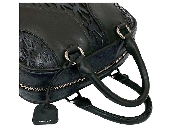 Borsa Boston in pelle Miu Miu - vista 5