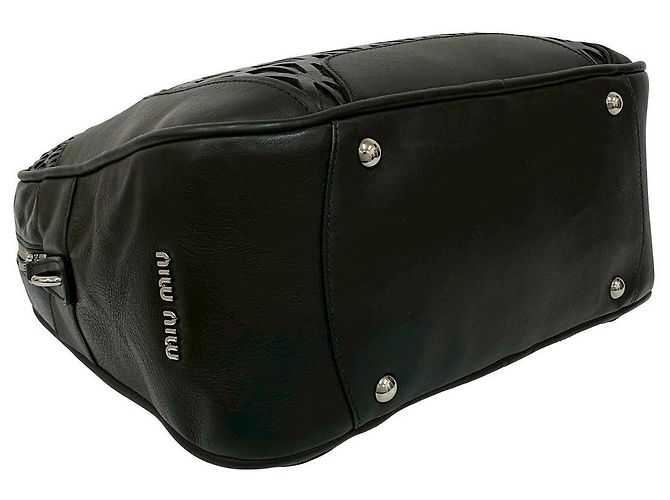 Borsa Boston in pelle Miu Miu - vista 8