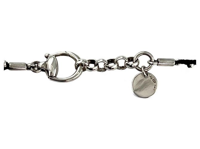 Collana Gucci Horsebit in Argento 925 Nero - vista 5