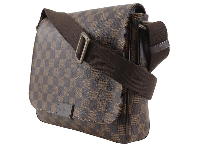 Borsa a Spalla District PM in Tela Damier di Louis Vuitton Marrone - vista 2
