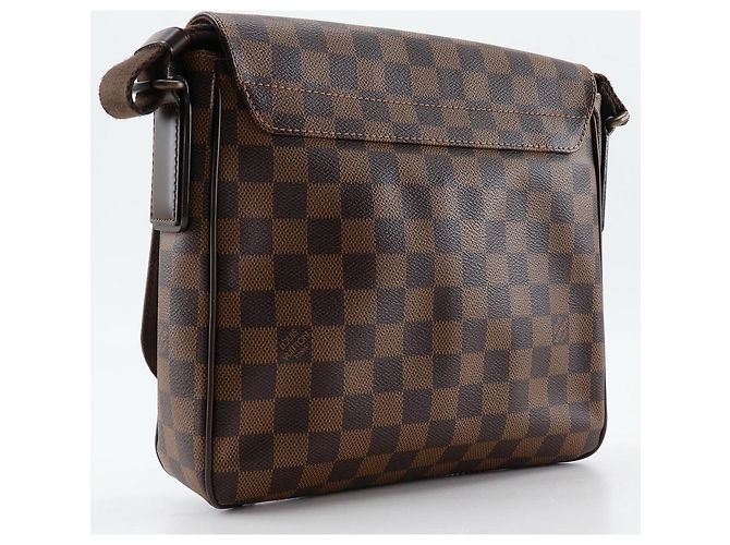 Borsa a Spalla District PM in Tela Damier di Louis Vuitton Marrone - vista 3