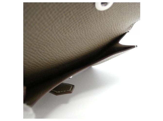 Portafoglio Mini Epsom Béarn di Hermès Marrone - vista 5