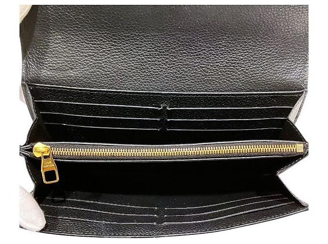 Portafoglio Lungo Sarah Monogram Empreinte di Louis Vuitton Nero - vista 5