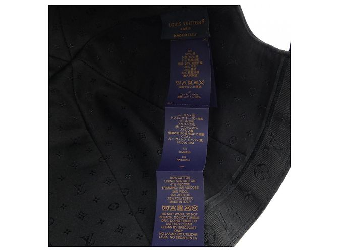 Louis Vuitton Cap Schwarz - Ansicht 3