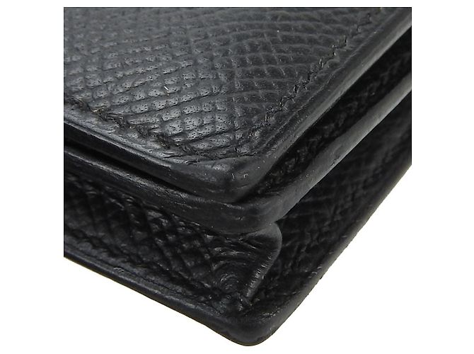Portafoglio Lungo Hermès Béarn Souffle Epsom Nero - vista 7