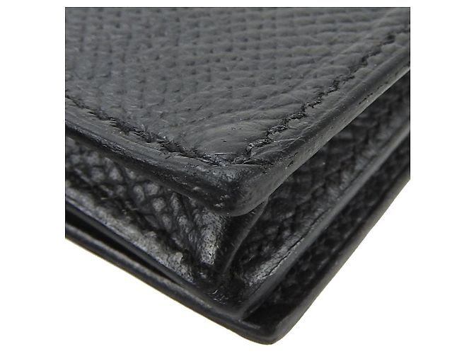 Portafoglio Lungo Hermès Béarn Souffle Epsom Nero - vista 9