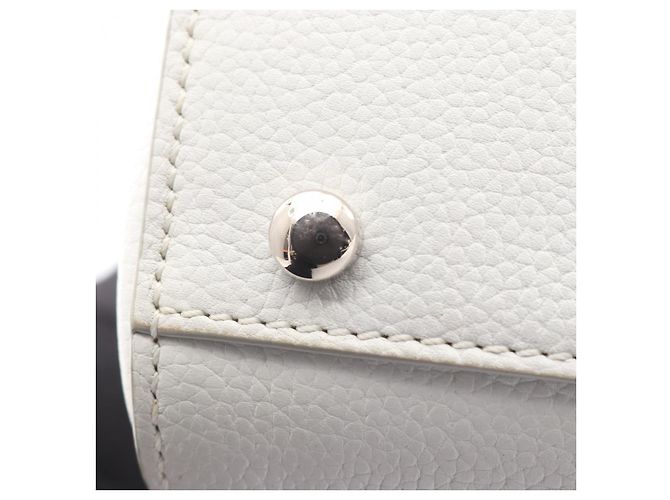 Chanel Leder Schultertasche Neo Executive Tote Weiß - Ansicht 10