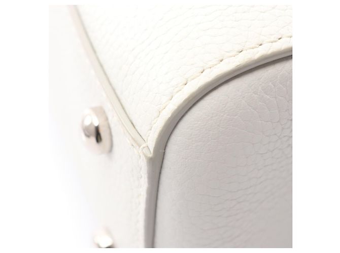 Chanel Leder Schultertasche Neo Executive Tote Weiß - Ansicht 7
