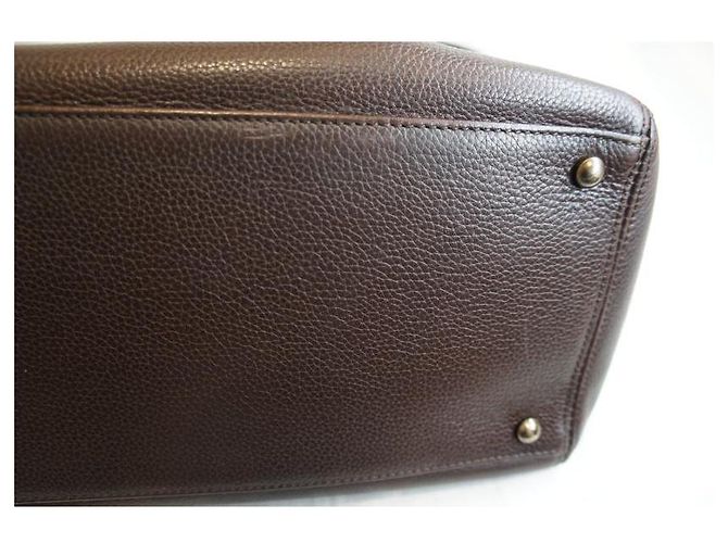 Executive Bolsa Executiva de Couro 2WAY da Chanel Marrom - vista 6