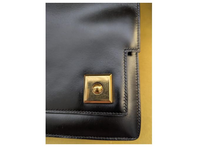 Hermès Piano Cuir Box Tasche Schwarz - Ansicht 14