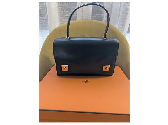 Hermès Piano Cuir Box Tasche Schwarz - Ansicht 15