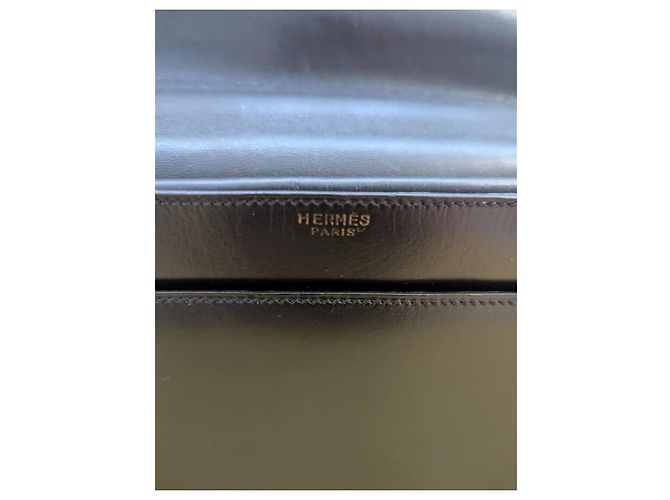 Hermès Piano Cuir Box Tasche Schwarz - Ansicht 6