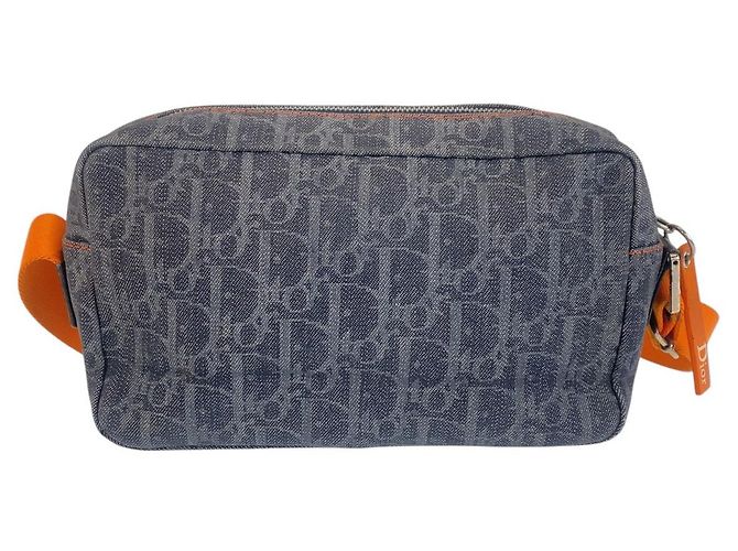 Borsa a Spalla Dior Canvas Flightline Trotter Blu - vista 2