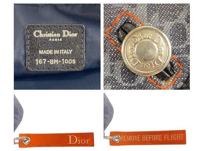Borsa a Spalla Dior Canvas Flightline Trotter Blu - vista 3