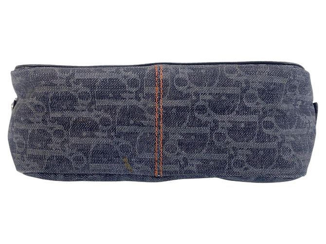 Borsa a Spalla Dior Canvas Flightline Trotter Blu - vista 8