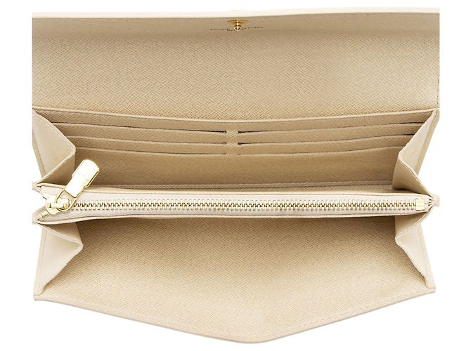 Portefeuille Sarah Damier Azur Louis Vuitton Bleu - vue 5