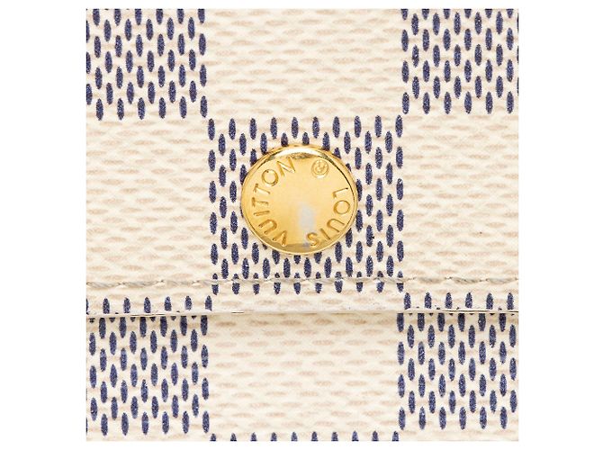 Portefeuille Sarah Damier Azur Louis Vuitton Bleu - vue 7