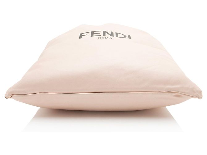 Fendi Nappa Leather Drawstring Medium Shoulder Bag Pink - view 4