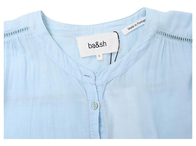 Blusa Tyana Ba&sh en algodón azul claro - vista 4