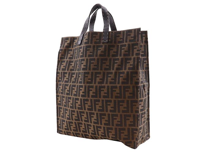 Sac à main en toile nylon Zucca Fendi - vue 2