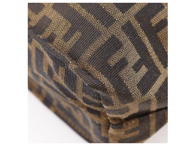 Sac à main en toile nylon Zucca Fendi - vue 4