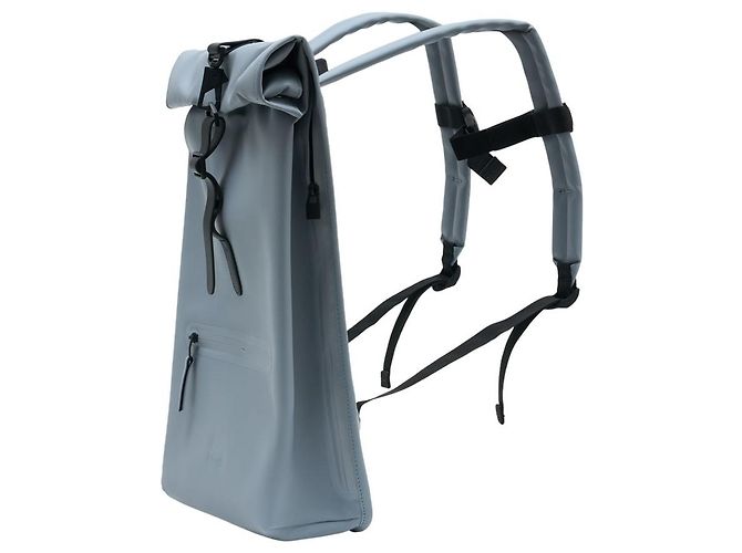 Rolltop W3 Rucksack - RAINS - Synthetisch - Blau - Ansicht 2