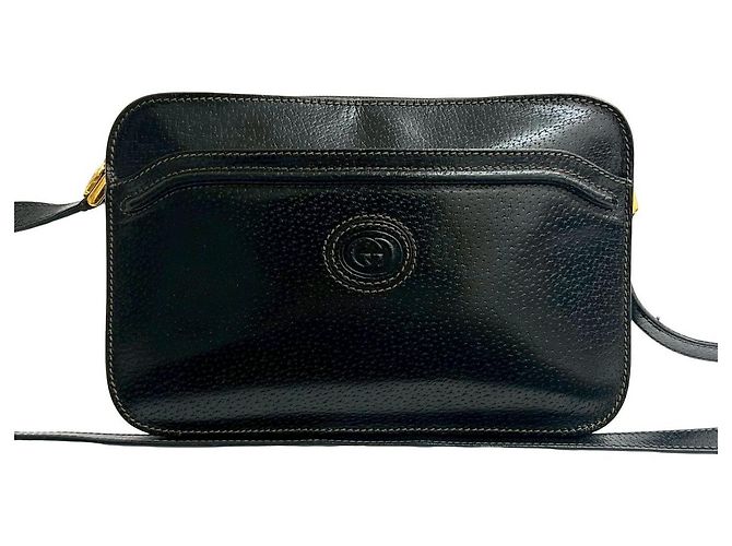 Gucci Leather Shoulder Bag Black - view 2