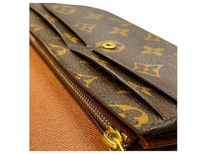 Portafoglio Lungo Monogramma Sarah di Louis Vuitton Marrone - vista 8