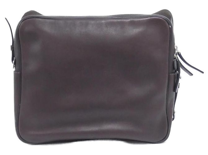 Evelyne Borsa a Spalla Hebdo Reporter Evergrain di Hermès Marrone - vista 2