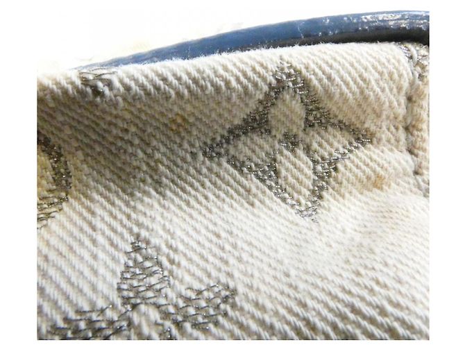 Speedy Louis Vuitton Monogram Denim Boston Tasche Blau - Ansicht 4