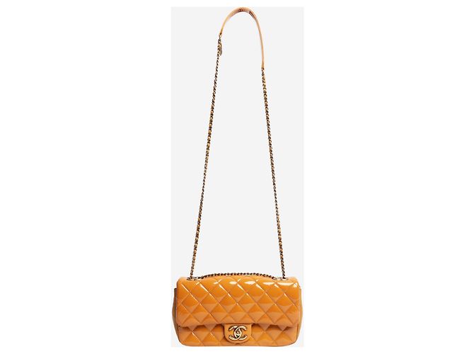 Chanel Borsa a soffietto in vernice gialla 2015 Giallo - vista 2