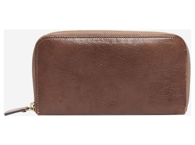 Marni Brown leather zip wallet - view 2