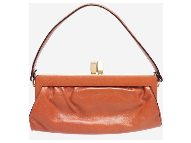 Chloé Mini bolsa de cuero marrón Castaño - vista 3