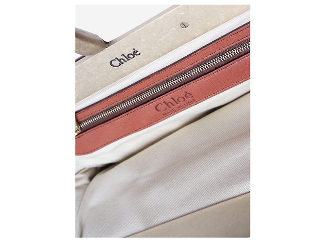 Chloé Mini bolsa de cuero marrón Castaño - vista 5