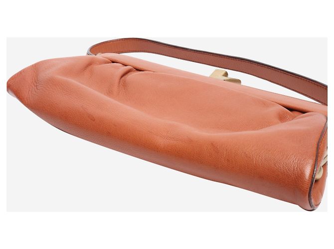 Chloé Mini bolsa de cuero marrón Castaño - vista 6