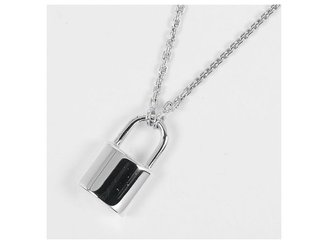 Collana Louis Vuitton Lockit in argento 925 Metallico - vista 3