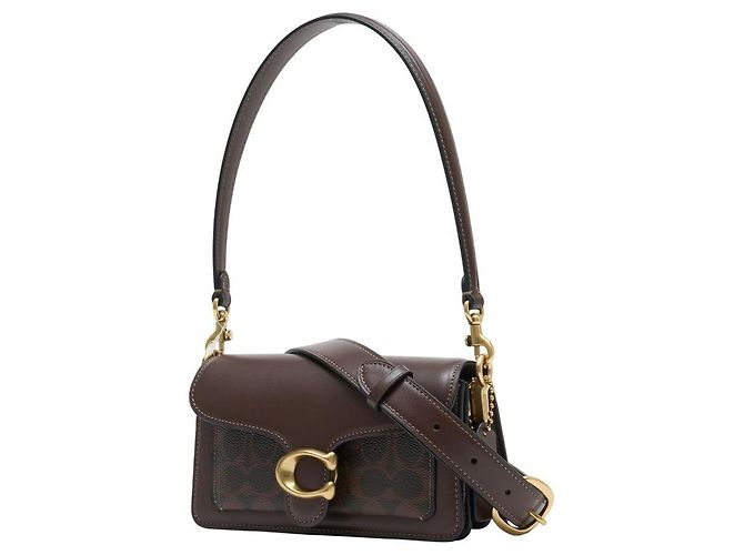 Borsa a Spalla Signature Tabby 20 Refresh - Coach - Tela - Marrone - vista 2