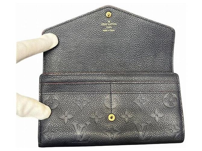 Portafoglio Lungo Sarah Monogram Empreinte di Louis Vuitton Blu - vista 3