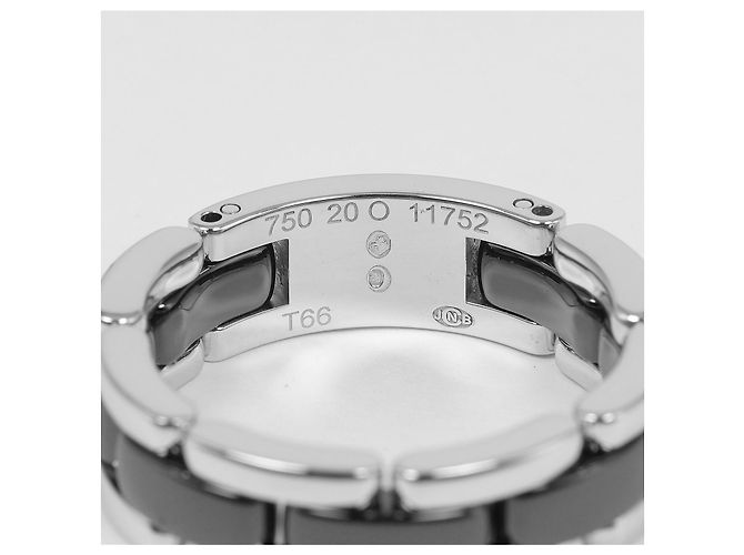 Chanel Ultra K18 White Gold Ceramic Ring Black - view 3