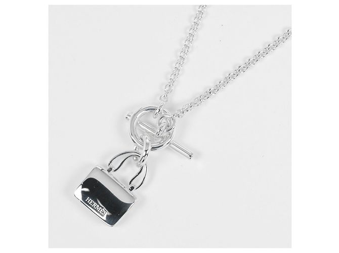 Collana Hermès Amulette Constance in Argento 925 Metallico - vista 3