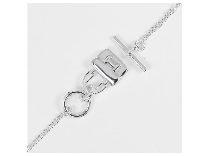 Collana Hermès Amulette Constance in Argento 925 Metallico - vista 6