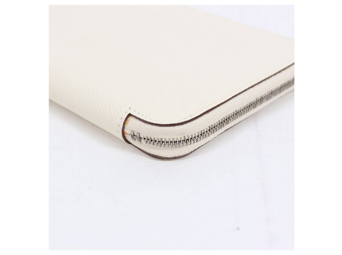 Hermès HERMES Portafoglio Azap Long Classico Nata Bianco - vista 3