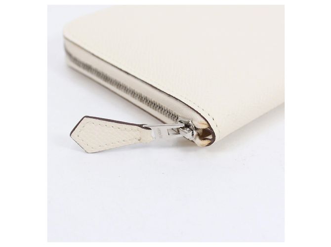 Hermès HERMES Portafoglio Azap Long Classico Nata Bianco - vista 4