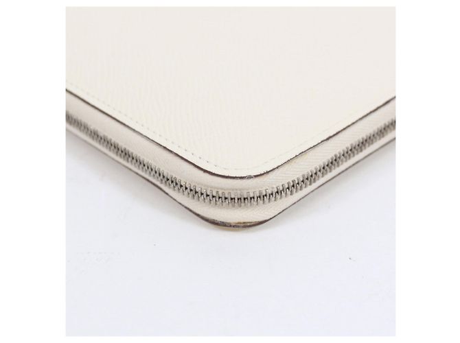 Hermès HERMES Portafoglio Azap Long Classico Nata Bianco - vista 6