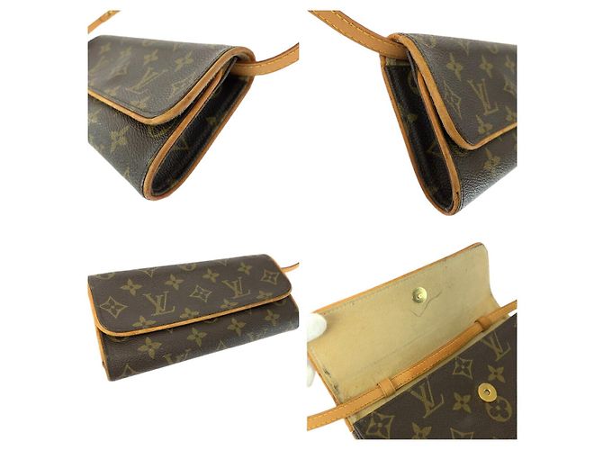 Borsa Pochette Twin PM Monogramma Louis Vuitton Marrone - vista 5