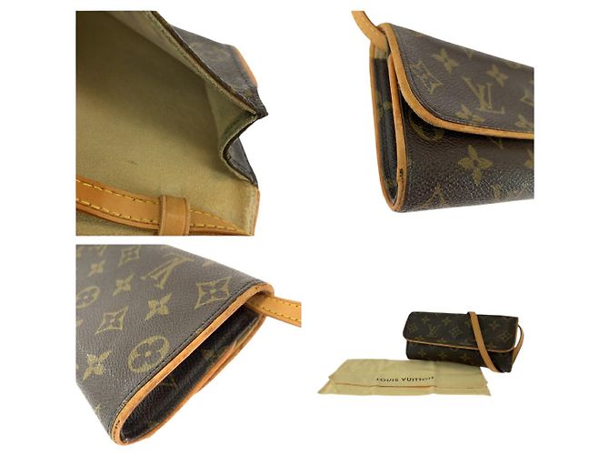 Borsa Pochette Twin PM Monogramma Louis Vuitton Marrone - vista 6