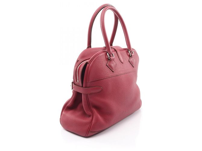 Borsa Hermès Atlas 35 in legno di rosa marrone - vista 2