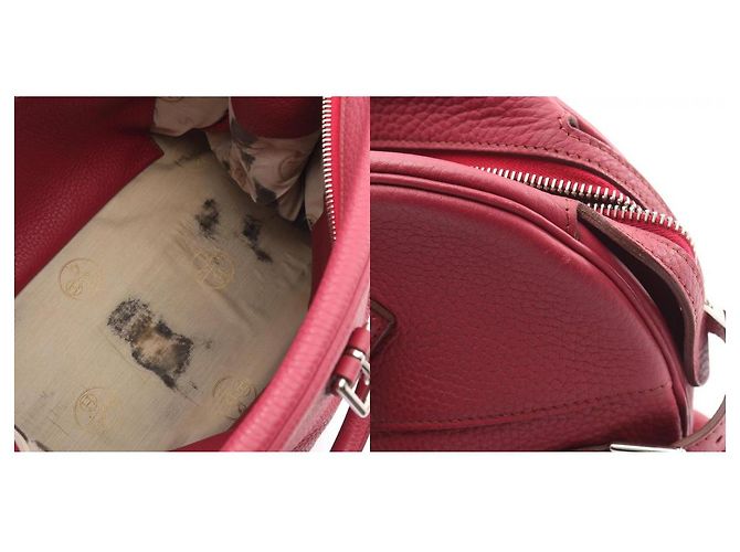 Borsa Hermès Atlas 35 in legno di rosa marrone - vista 8
