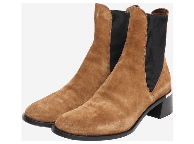 Jimmy Choo Braune Wildleder-Stiefeletten - Größe EU 39,5 (UK 6,5) - Ansicht 2