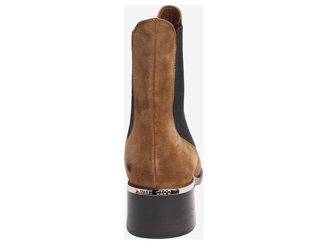 Jimmy Choo Braune Wildleder-Stiefeletten - Größe EU 39,5 (UK 6,5) - Ansicht 3